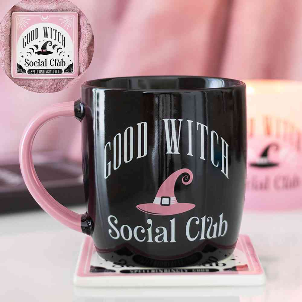 Something Different - Good Witch Social Club Mok/beker en onderzetter set - Multicolours